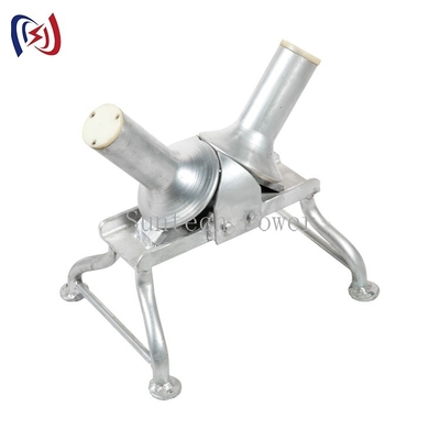 Duas rodas de nylon alisam o rolo de canto 150mm do cabo para o condutor