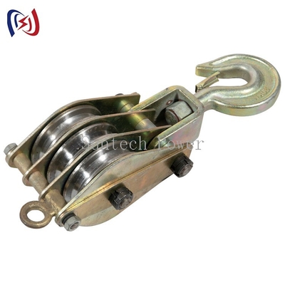 30kn condutor Stringing Tools Steel que iça a polia do bloco do equipamento para levantar
