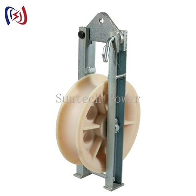 Blocos puxadores de fio de nylon simples 508 mm 40 KN Blocos condutores de amarração