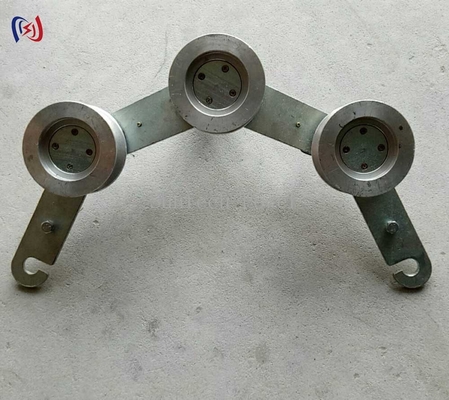 Pulley de puxagem de cabo de bloco de terra de gancho para cabo de arame de aço