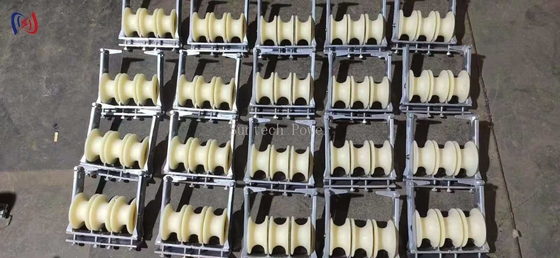 Três feixes de nylon Linha aérea condutor blocos de enxoval Enxoval de linha de transmissão