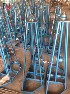 Suporte de tambor de cabo de utilidade pública para projetos de linha de energia e transmissão