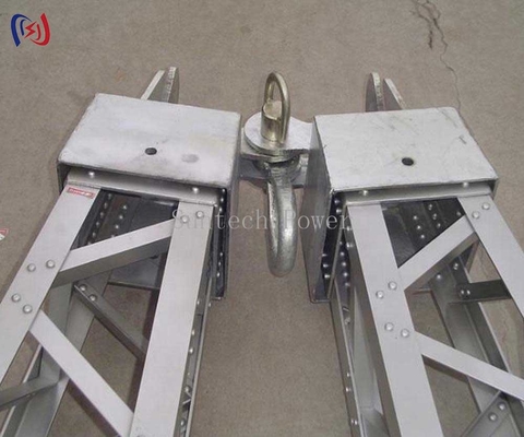 Engenharia de um poste de gin de forma de grelha para levantar cargas pesadas