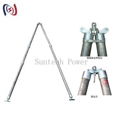 Estrutura tubular A-Frame projetada para construção de torre de transmissão