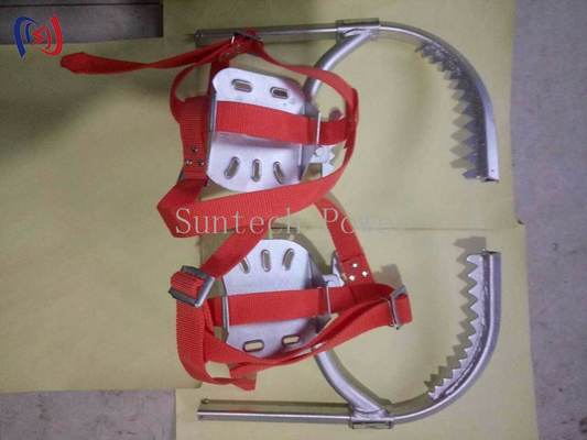 Grampos para pés de lutadores profissionais para escalada e manutenção de postes de serviço.