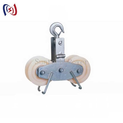 Bloco de Estiramento Tandem com Roldana 25KN Carga Alumínio/Roldana de Nylon