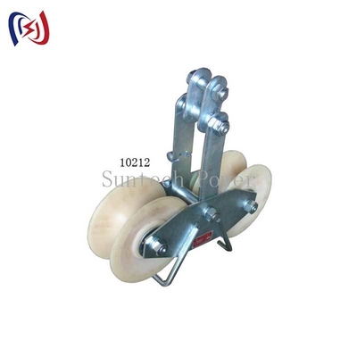 Bloco de Estiramento Tandem com Roldana 25KN Carga Alumínio/Roldana de Nylon