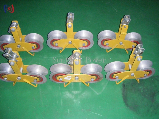 Bloco de Estiramento Tandem com Roldana 25KN Carga Alumínio/Roldana de Nylon