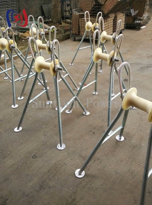 Tubos de aço de trabalho pesado rolos de cabos elevados 5KN Capacidade de carga