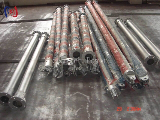 Pólus de ginebra tubular em forma de A LBGR120A para construção de torre de transmissão
