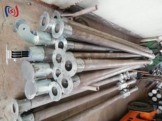 Pólus de ginebra tubular em forma de A LBGR120A para construção de torre de transmissão