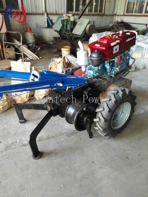 Guincho de tractor de 15 HP 1040mm Base de rodas para construção de linhas elétricas