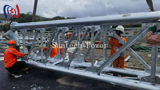 Bandeja de cabos de tubo de aço Garantia de 1 ano para suporte de linha de energia