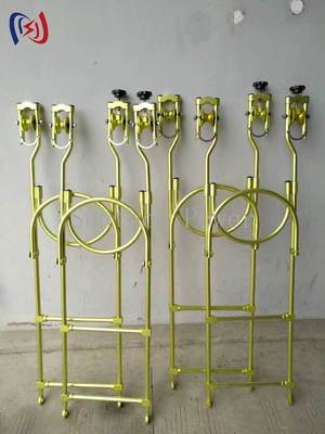 Carrinhos de inspecção de escadas de corda suspensas profissionais com comprimento de 1-1,8 mm e peso de 4,5-8 kg para uma manutenção de linha de transmissão 35% mais estável