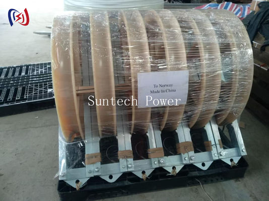 Bloco de Estiramento de Condutor com Dimensões Externas de 760x120x480mm, Carga Nominal de 50-150KN e Raio de Curvatura R570 para Estiramento de Alta Tensão