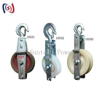 Bloco de Encordoamento de Fio de Aterramento para Serviço Pesado com Carga Nominal de 5kn-150kn e Tamanho de Roletes de 660x560x100mm para Construção de Rede