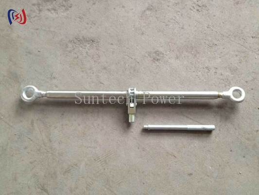 Heavy Duty Dual Hook Steel Turnbuckle for Precise Tensioning with 5-100KN Rated Load on Transmission Tower Guy Wires