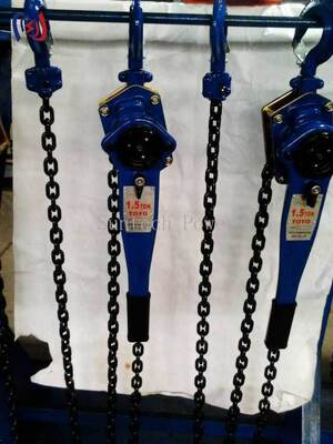 Heavy Duty Chain Type Handle Hoist with 5-90KN Rated Load 1.5M Lifting Height and 1-3 Row Lifting Chain for Power Plant Maintenance