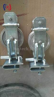 Bloco de amarração de três finalidades Skyward com carga nominal de 20KN, três modos operacionais e roldana de alumínio para instalação de linhas aéreas