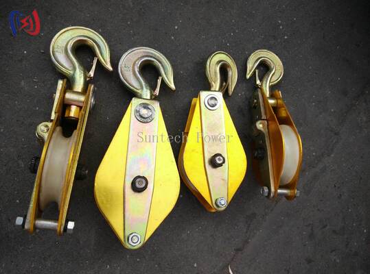 Equipamento de elevação leve de liga de alumínio com feixe de nylon e carga nominal de 10-100KN para trabalhos elétricos a céu aberto