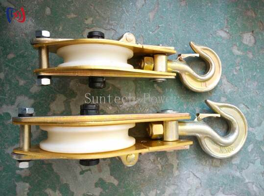 Equipamento de elevação leve de liga de alumínio com feixe de nylon e carga nominal de 10-100KN para trabalhos elétricos a céu aberto