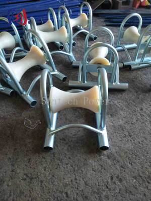 5KN rolos de solo de cabo de carga nominal com suporte de alumínio fundido para instalação subterrânea