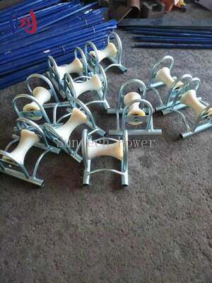 5KN rolos de solo de cabo de carga nominal com suporte de alumínio fundido para instalação subterrânea