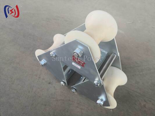 Rolante de cabeçalho de cabo de carga nominal profissional de 10-20KN com construção de polietileno resistente à corrosão durável para proteção contra entrada de alcove