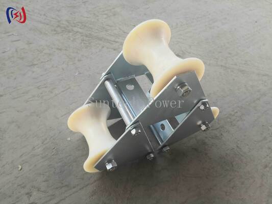 Rolante de cabeçalho de cabo de carga nominal profissional de 10-20KN com construção de polietileno resistente à corrosão durável para proteção contra entrada de alcove