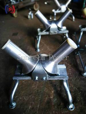 Rolante de torneamento de cabo de carga nominal de 10KN com estrutura unidirecional para operações de puxagem de cabo subterrâneo