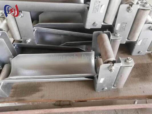 Roller de cabo emoldurado profissional com diâmetro máximo de cabo de 180 mm, carga nominal de 20KN e design resistente à corrosão para instalação subterrânea