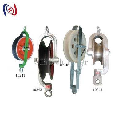 Bloco de fio de retenção profissional com carga nominal de 10-40KN e folha de alumínio para fixação segura em linhas de transmissão