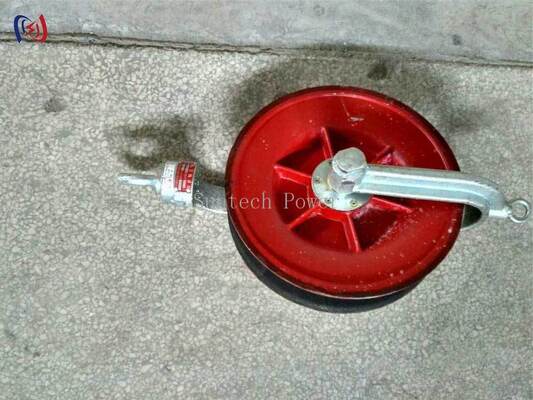 Bloco de fio de retenção profissional com carga nominal de 10-40KN e folha de alumínio para fixação segura em linhas de transmissão