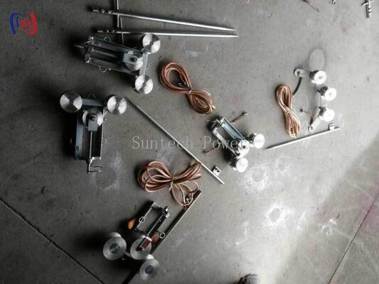 Bloco de aterragem de corrente máxima profissional de 100A com diâmetro inferior de 50 mm e material de aço fundido para aterragem elétrica segura