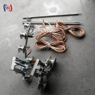 Bloco de aterragem de corrente máxima profissional de 100A com diâmetro inferior de 50 mm e material de aço fundido para aterragem elétrica segura