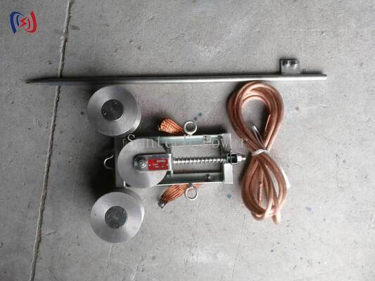 Bloco de aterragem de corrente máxima profissional de 100A com diâmetro inferior de 50 mm e material de aço fundido para aterragem elétrica segura