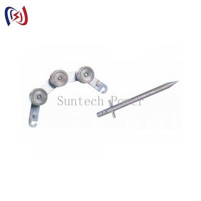 Bloco de aterramento de tipo gancho de 75 mm de diâmetro inferior para conexões rápidas e seguras de alta condutividade