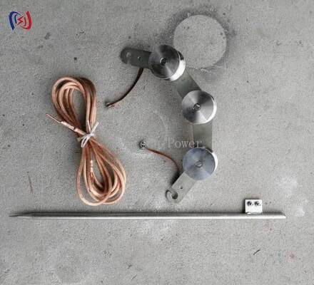 Bloco de aterramento de tipo gancho de 75 mm de diâmetro inferior para conexões rápidas e seguras de alta condutividade