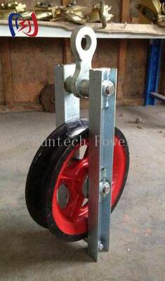 Bloco de torneamento profissional de alta velocidade para mudanças de direção de cabo suaves e eficientes com feixe de baixo atrito e carga nominal de 50KN