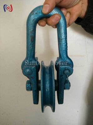 Bloco de ponto de elevação profissional com carga nominal de 50-80KN e diâmetro de enxada de 160-190mm para elevação segura de torre de transmissão