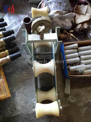 Bloco combinado de quatro faixas de carga pesada com carga nominal de 10KN, raio de curvatura R570 e peso de 23,5 kg para elevação de alta vantagem mecânica