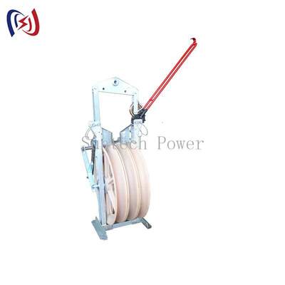 Bloco de cordas de helicóptero profissional com feixe Φ508×75 e feixes 1-5 para instalação de condutores aéreos