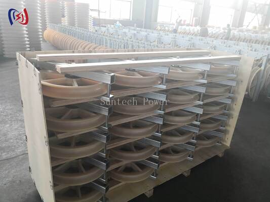 Bloco de cordas de helicóptero profissional com feixe Φ508×75 e feixes 1-5 para instalação de condutores aéreos