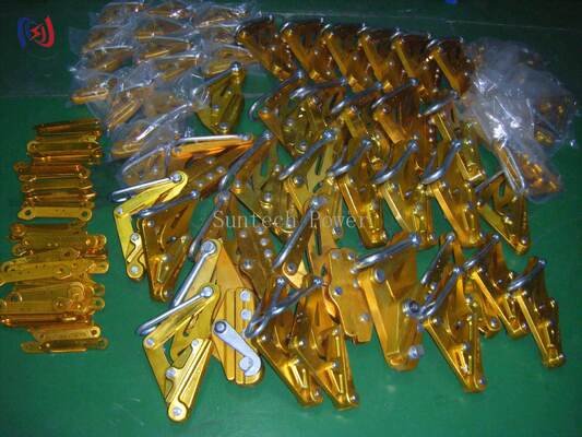 Grampos de condutores de liga de alumínio com carga nominal de 7-80KN, 14-48mm de abertura máxima e agarre não prejudicial para manuseio seguro