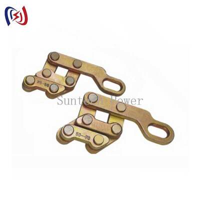 Grelha de fio de terra paralelo profissional com carga nominal de 10-30KN e abertura máxima de 13-26mm para tensão simultânea de fios de terra gêmeos