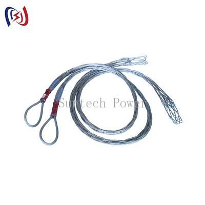 High-Tensile Stainless Steel Cable Mesh Sock Joint for Non-Damaging Grip on 12-150mm Cables