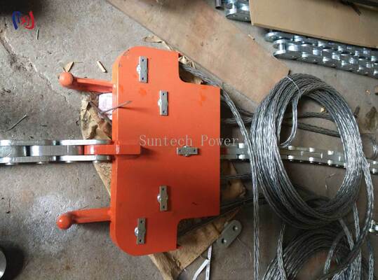 Quadro de cabeça profissional para quatro condutores de conjunto com carga nominal de 130-320KN para geometria quadrada precisa e amortecimento superior