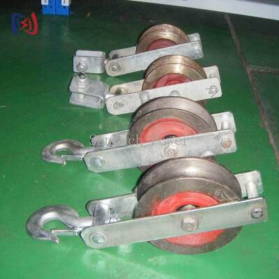 Bloco de corda de fio de aterramento profissional com carga nominal de 5-20KN para fios GJ35-150 e garantia de 1 ano