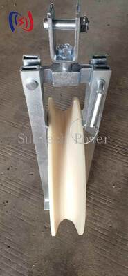 Professional 20KN Rated Load OPGW Cable Stringing Block with 660X110mm Size and Non-Metallic Liner for Safe Fiber Optic Ground Wire Installation