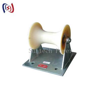 Rolo de Terra para Cabo com Carga Nominal de 5KN e Suporte de Alumínio Fundido para Instalação de Cabo Subterrâneo de 150-160mm